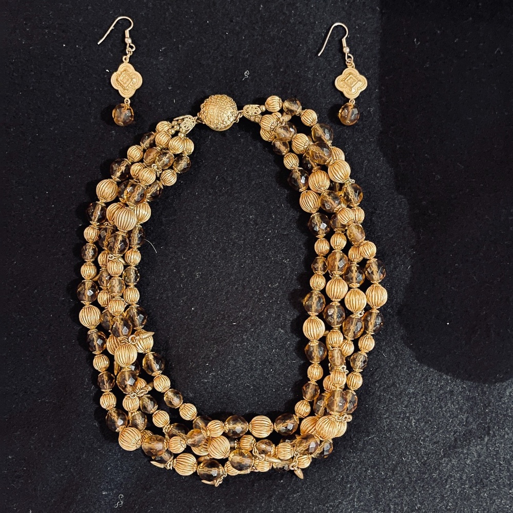 Miriam Haskell Necklace and earrings